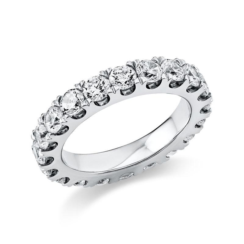 Image 90003249 - Ring 14 kt WG, 20 Brillanten 2,91 ct, TW-si, Weite:54 =*=*= Unterkategorie: Memoire ...