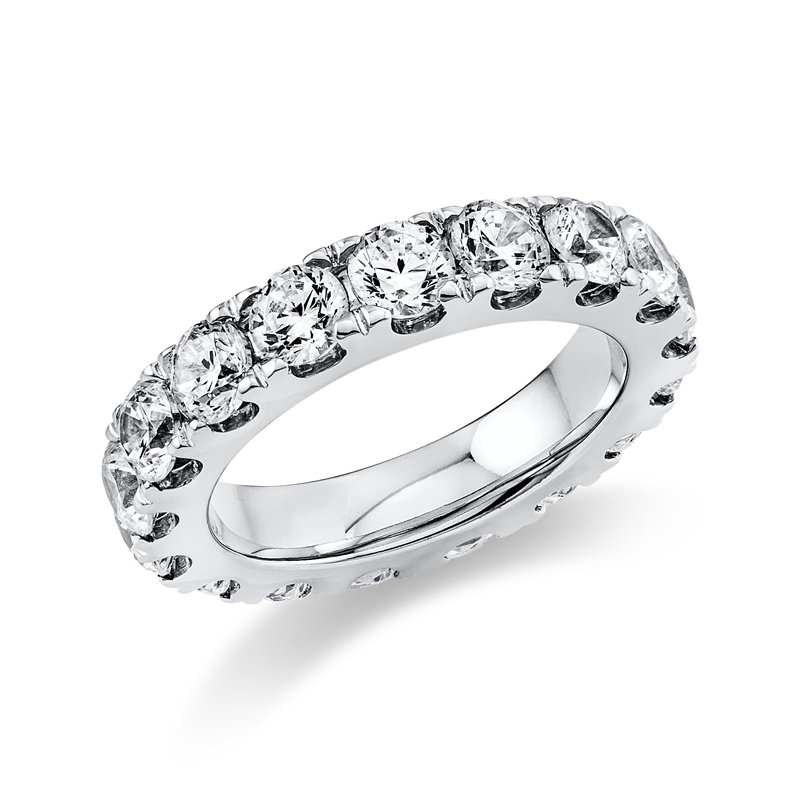 Image 90003258 - Ring 950 Pt Platin, 16 Brillanten 3,72 ct, TW-si, Weite:52 =*=*= Unterkategorie: ...