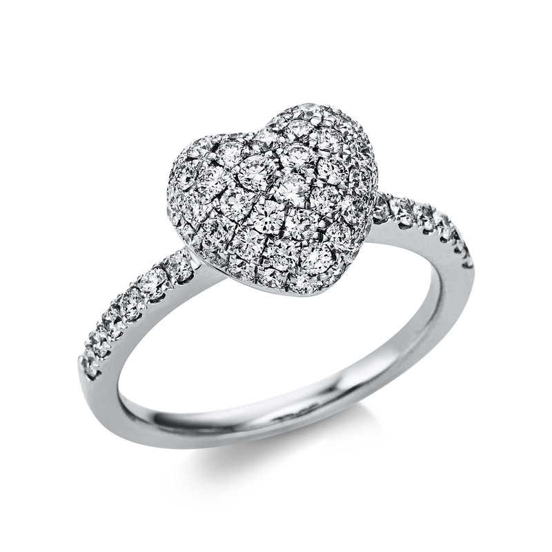 Image 90004658 - Ring 18 kt WG Herz, 60 Brillanten 0,92 ct, TW-vsi/si, Weite:53 =*=*= Unterkategorie: ...
