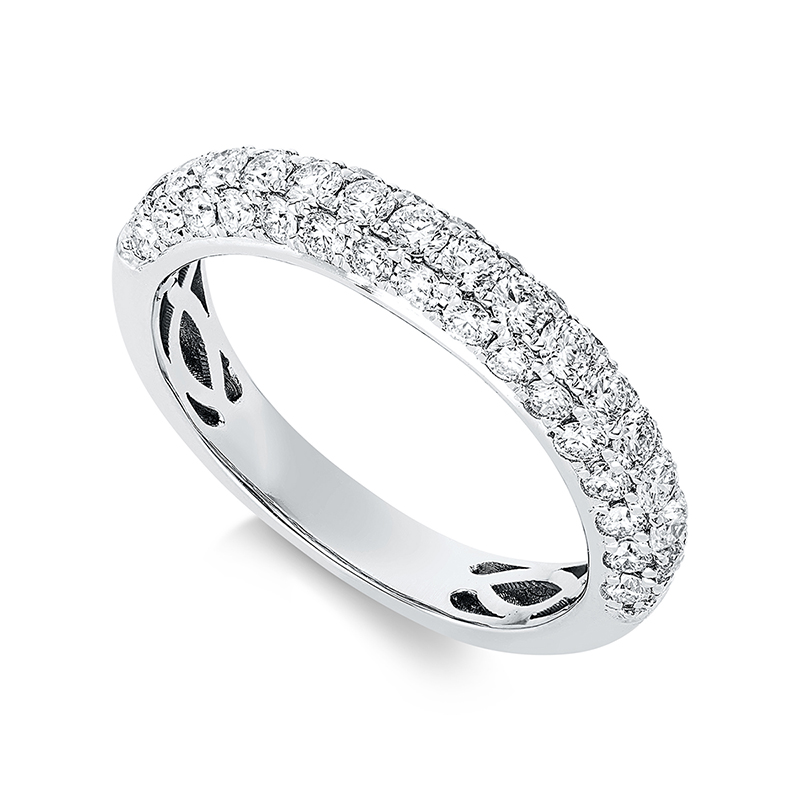 Image 90004665 - Ring 18 kt WG, 49 Brillanten 1,19 ct, TW-si, B:3,6 mm, Weite:54 =*=*= Unterkategorie: ...