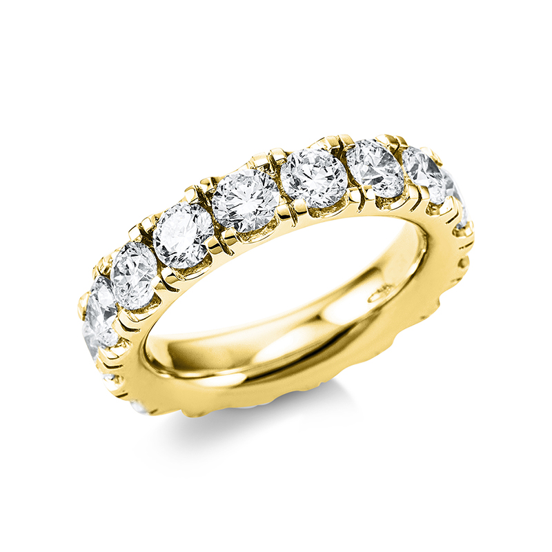 Image 90004700 - Ring 18 kt GG, 17 Brillanten 3,97 ct, TW-si, B:5,0 mm, Weite:54 =*=*= Unterkategorie: ...