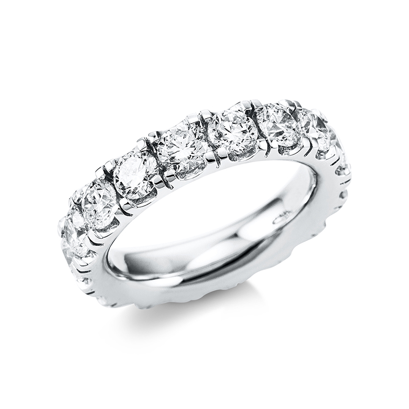 Image 90004702 - Ring 18 kt WG, 17 Brillanten 4,08 ct, TW-si, B:5,1 mm, Weite:55 =*=*= Unterkategorie: ...