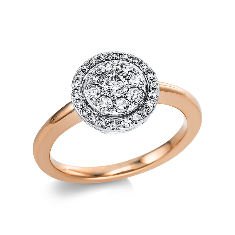 Image 90004705 - Ring 18 kt RG WG, 31 Brillanten 0,50 ct, TW-si, Ø:10,8 mm, ...