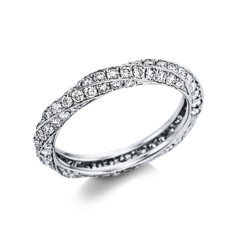 Image 90004714 - Ring 18 kt WG, 112 Brillanten 1,46 ct, TW-vsi, Weite:53 =*=*= Unterkategorie: Pavé, ...