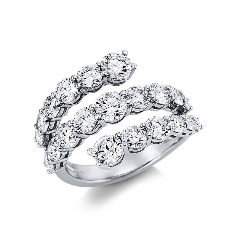 Image 90004581 - Ring 18 kt WG, 21 Brillanten 3,23 ct, TW-si, H:13,5 mm, B:22,3 mm, ...