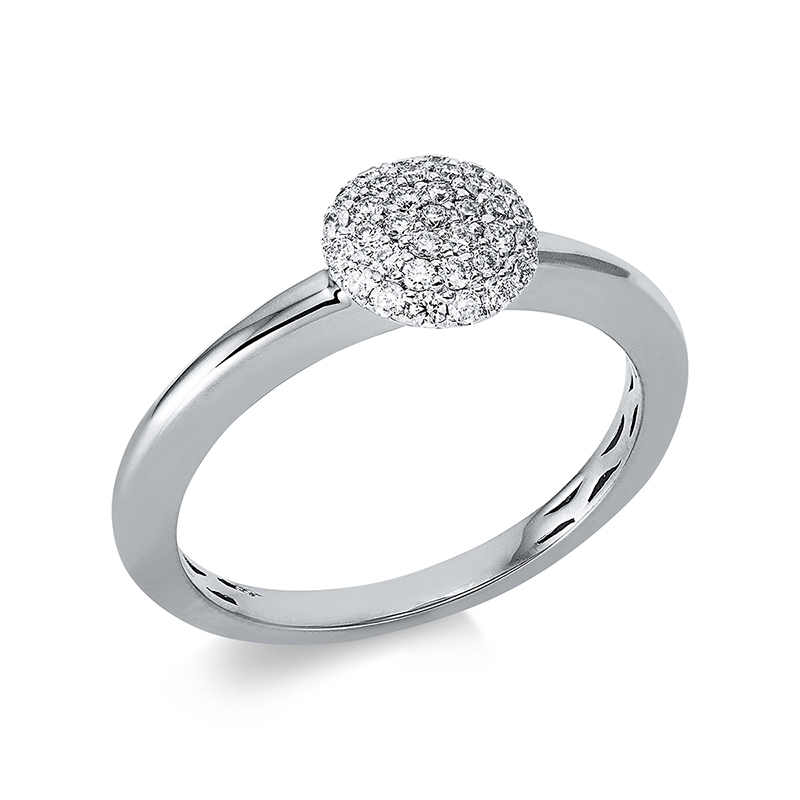 Image 90004584 - Ring 18 kt WG, 35 Brillanten 0,22 ct, TW-si, Ø:7,1 mm, Weite:54 =*=*= Unterkategorie: ...