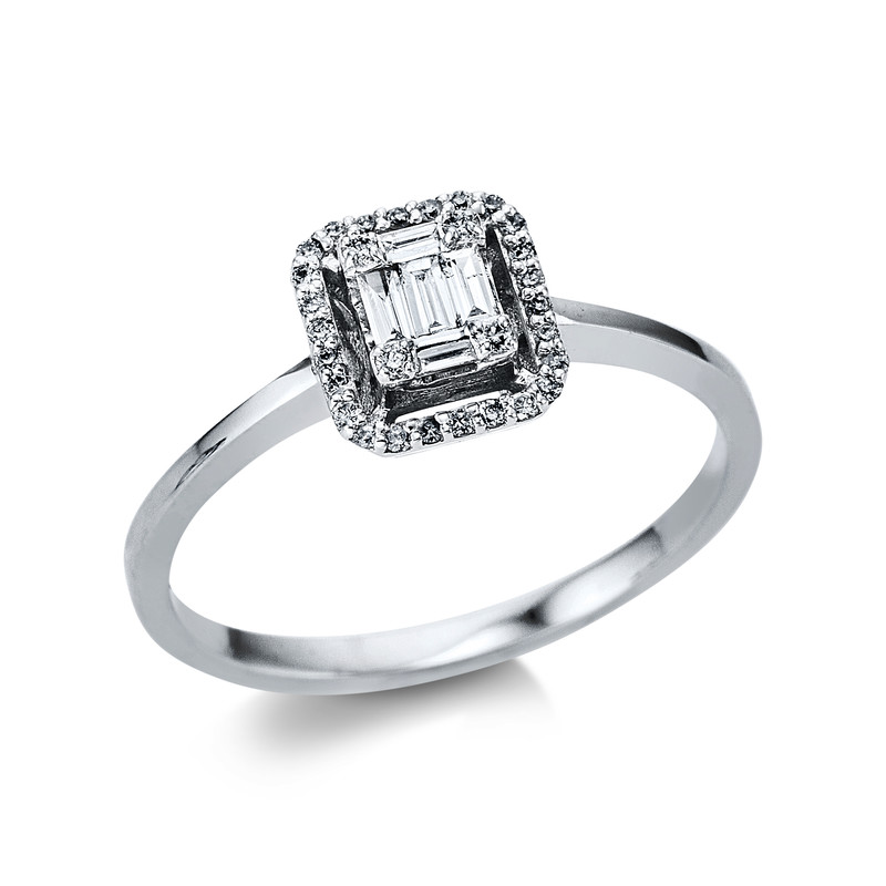 Image 90004745 - Ring 18 kt WG, 35 Fant-Schl. 0,20 ct, TW-si, H:7,5 mm, B:6,8 mm, ...