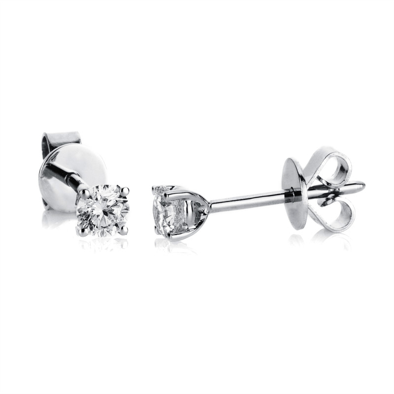 Image 90004766 - Ohrstecker 4er-Krappe 18 kt WG, 2 Brillanten 0,25 ct, TW-si, Ø:3,0 ...