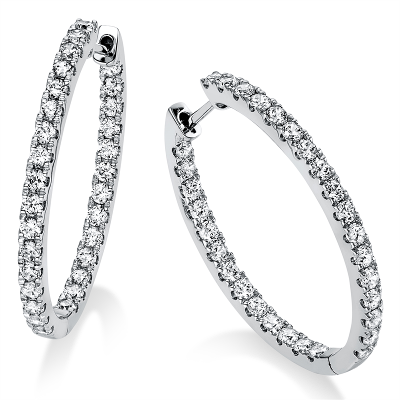 Image 90004847 - Creolen 14 kt WG, 60 Brillanten 1,56 ct, TW-si =*=*= Unterkategorie: Modern Woman, ...