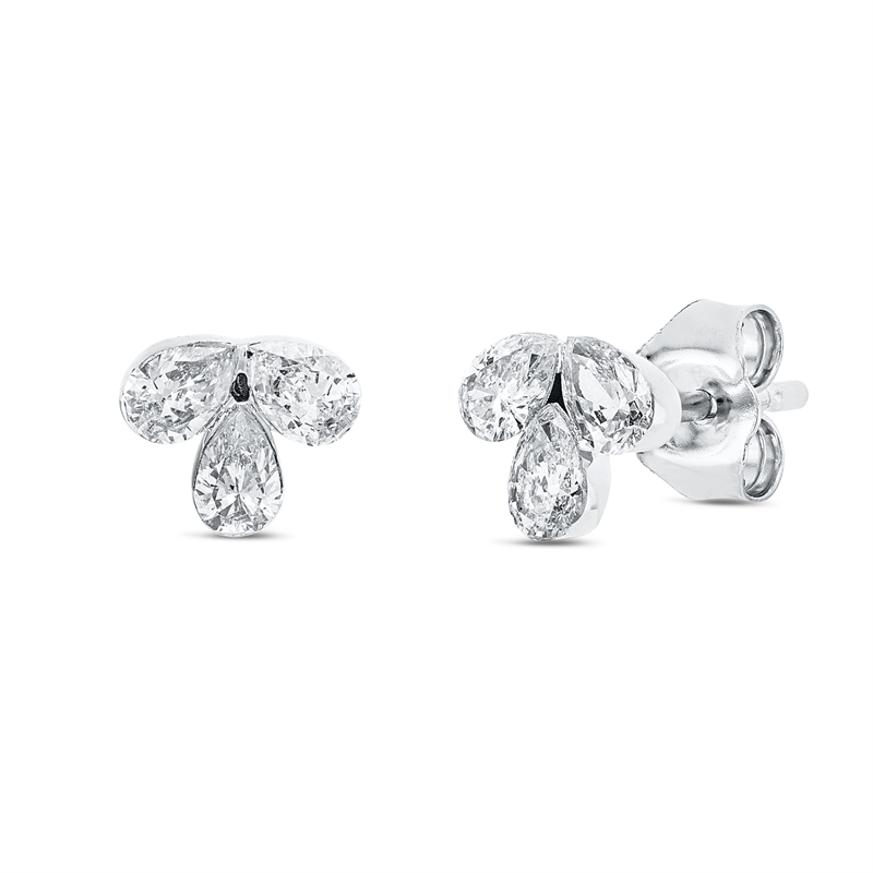 Image 90004876 - Ohrstecker Zarge 18 kt WG, 6 Tropfen 0,55 ct, TW-si =*=*= Unterkategorie: Modern Woman, ...