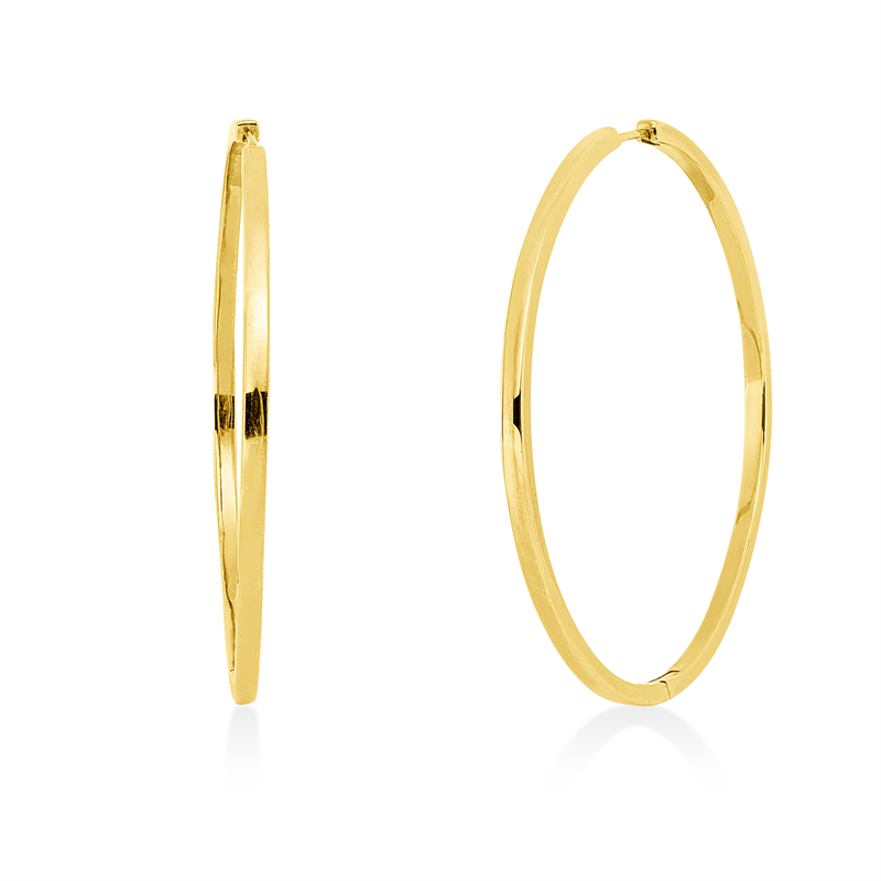 Image 90004884 - Creolen 14 kt GG, H:48,0 mm, B:48,0 mm, S:2,0 mm =*=*= Unterkategorie: Plain, ...