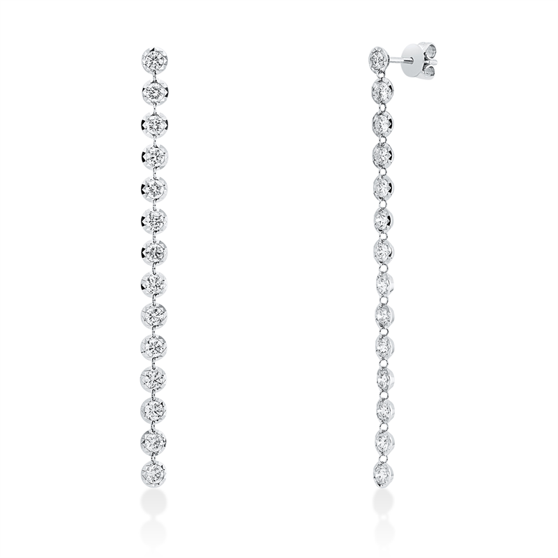 Image 90004889 - Ohrschmuck 14 kt WG, 28 Brillanten 2,18 ct, TW-si =*=*= Unterkategorie: Modern Woman, ...