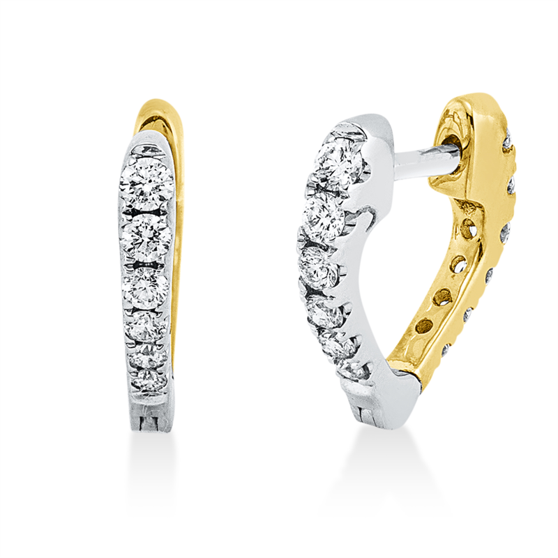 Image 90004906 - Creolen 18 kt WG GG, 24 Brillanten 0,31 ct, TW-si =*=*= Unterkategorie: Modern Woman, ...