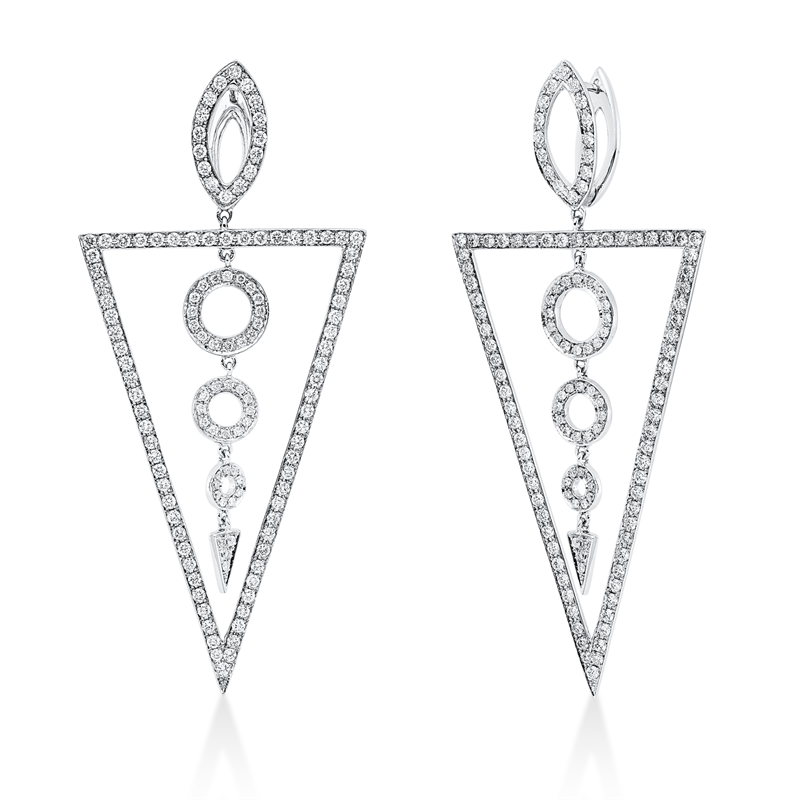 Image 90004917 - Ohrschmuck 18 kt WG, 258 Brillanten 2,33 ct, F-si =*=*= Unterkategorie: Exklusiv, ...