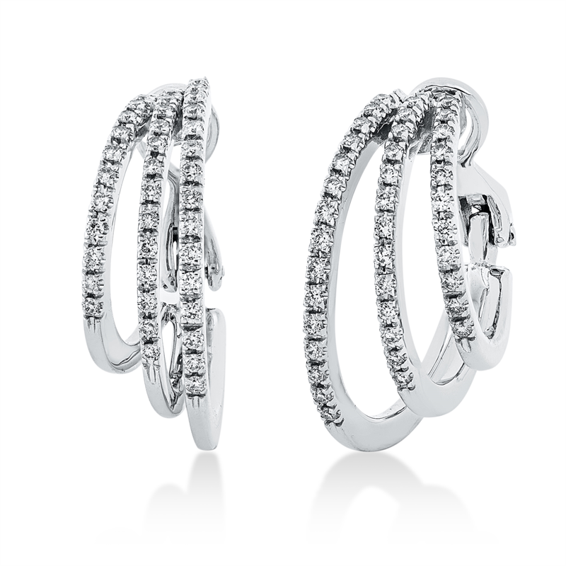 Image 90004919 - Creolen 18 kt WG, 78 Brillanten 0,41 ct, F-vsi =*=*= Unterkategorie: Modern Woman, ...