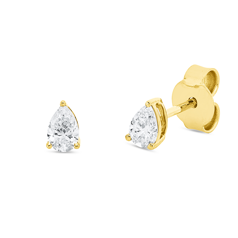 Image 90004946 - Ohrstecker 3er-Krappe 18 kt GG, 2 Tropfen 0,38 ct, TW-si =*=*= Unterkategorie: ...