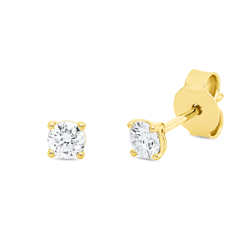 Image 90004964 - Ohrstecker 4er-Krappe 18 kt GG, 2 Brillanten 0,40 ct, TW-si =*=*= Unterkategorie: ...