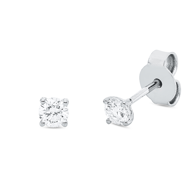 Image 90004965 - Ohrstecker 4er-Krappe 18 kt WG, 2 Brillanten 0,30 ct, TW-si =*=*= Unterkategorie: ...