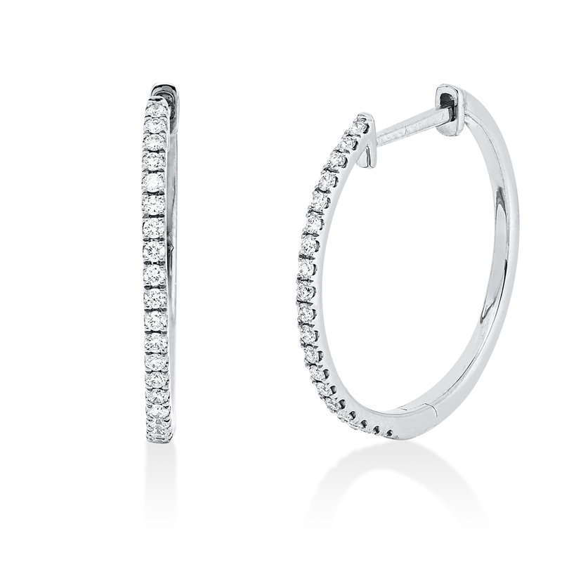 Image 90004969 - Creolen 18 kt WG, 38 Brillanten 0,22 ct, TW-si =*=*= Unterkategorie: Modern Woman, ...