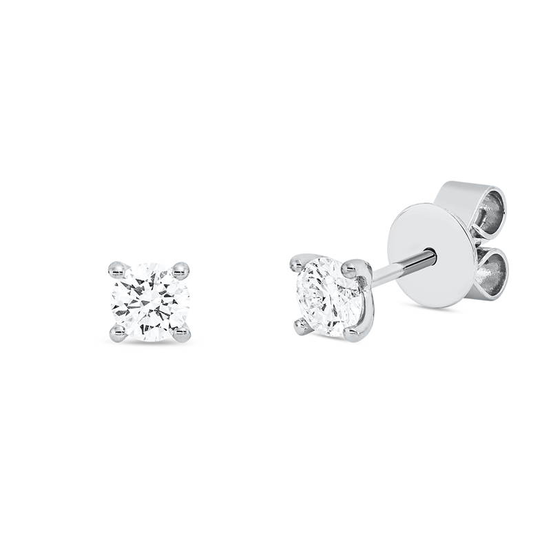 Image 90004980 - Ohrstecker 4er-Krappe 18 kt WG, 2 Brillanten 0,50 ct, TW-si =*=*= Unterkategorie: ...
