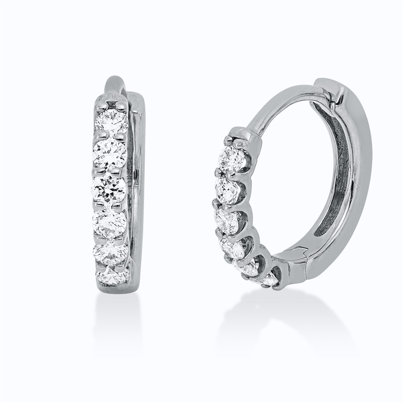 Image 90005006 - Creolen 18 kt WG, 12 Brillanten 0,20 ct, TW-si =*=*= Unterkategorie: Modern Woman, ...