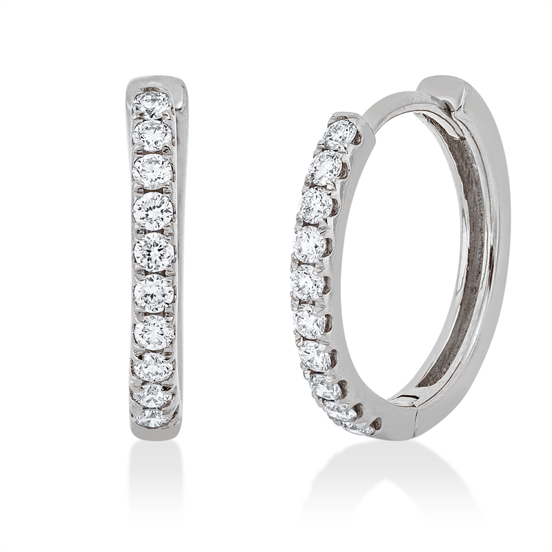 Image 90005007 - Creolen 18 kt WG, 20 Brillanten 0,21 ct, TW-si =*=*= Unterkategorie: Modern Woman, ...