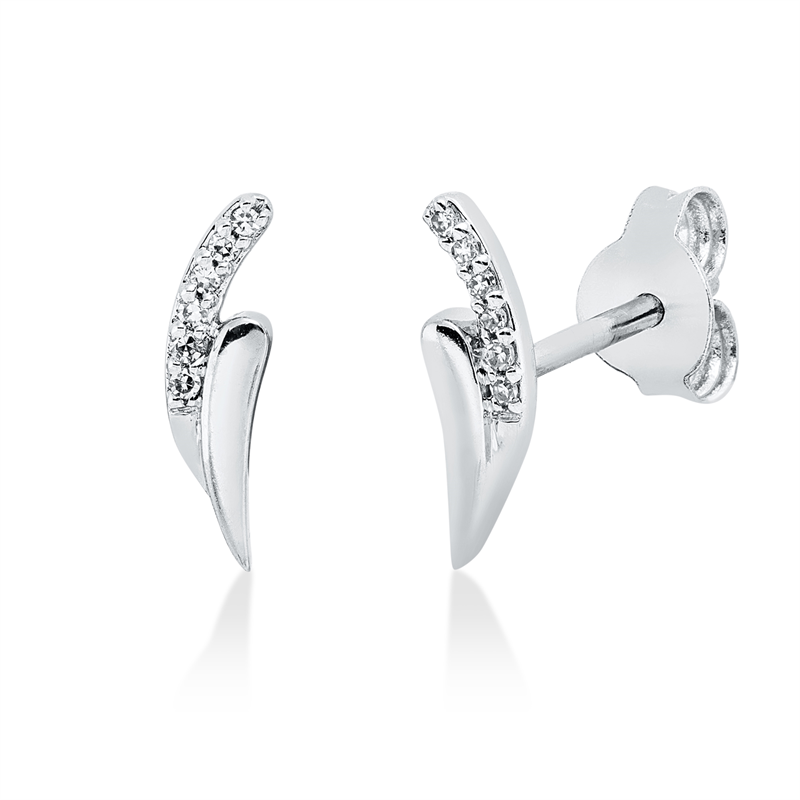 Image 90005171 - Ohrstecker 18 kt WG, 12 Diamanten 0,04 ct, TW-si =*=*= Unterkategorie: Modern Woman, ...
