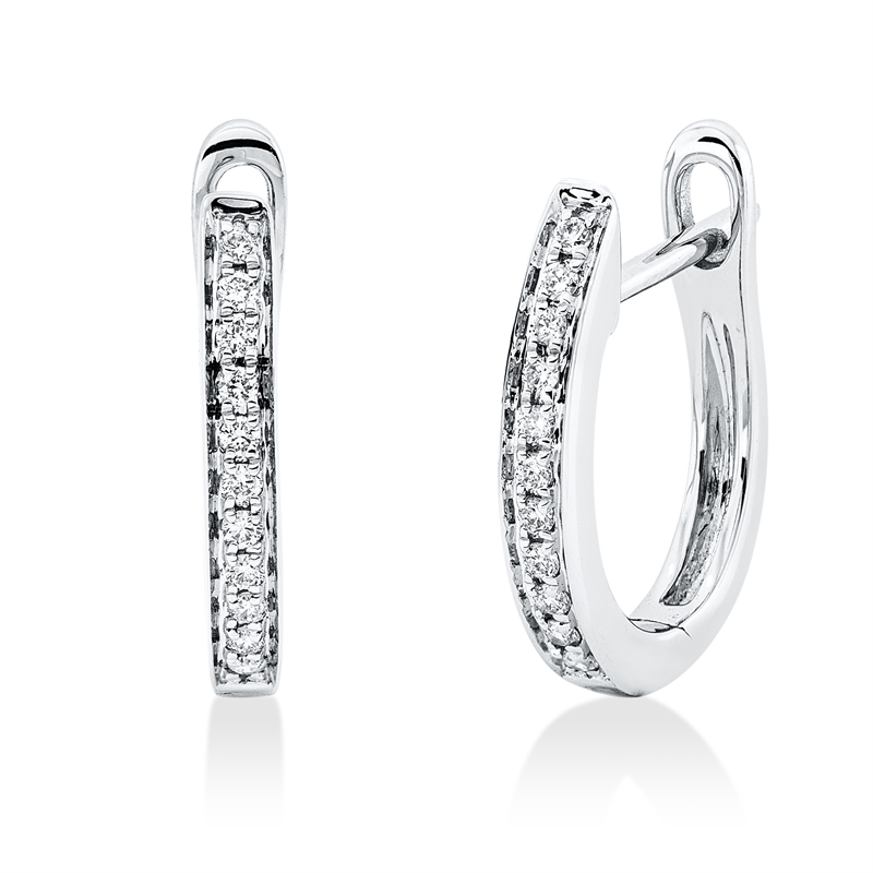 Image 90005215 - Creolen 18 kt WG, 22 Brillanten 0,08 ct, TW-si =*=*= Unterkategorie: Modern Woman, ...