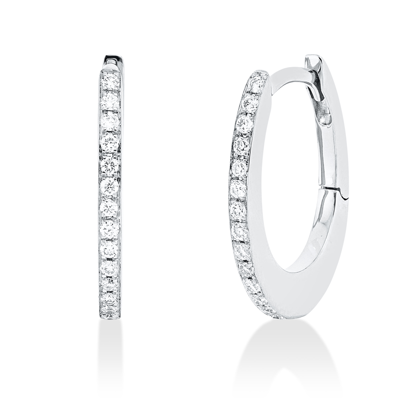 Image 90005333 - Creolen 18 kt WG, 28 Brillanten 0,15 ct, TW-si =*=*= Unterkategorie: Modern Woman, ...