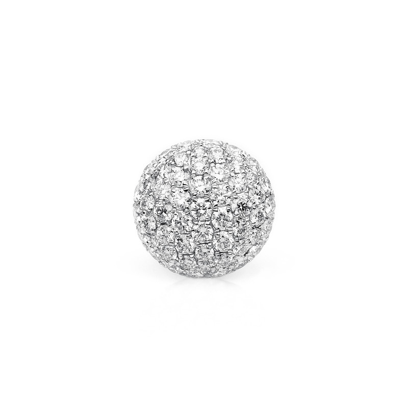 Image 90005352 - Anhänger 18 kt WG, 55 Brillanten 0,74 ct, TW-vsi, Ø:11,0 mm =*=*= Unterkategorie: ...