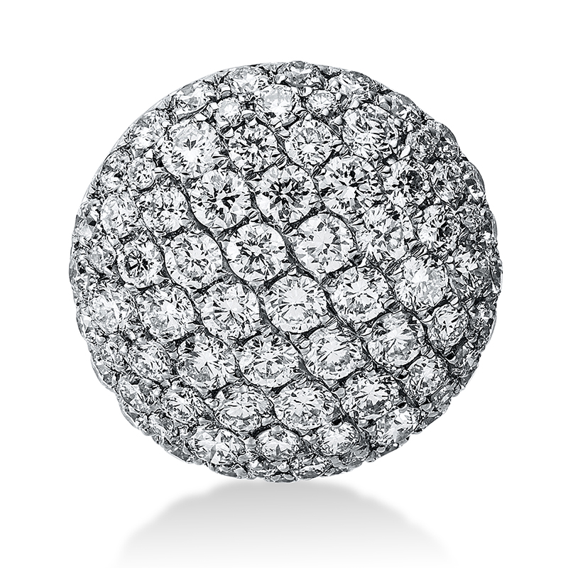 Image 90007262 - Anhänger 18 kt WG, 79 Brillanten 0,88 ct, TW-vsi, Ø:12,0 mm =*=*= Unterkategorie: ...