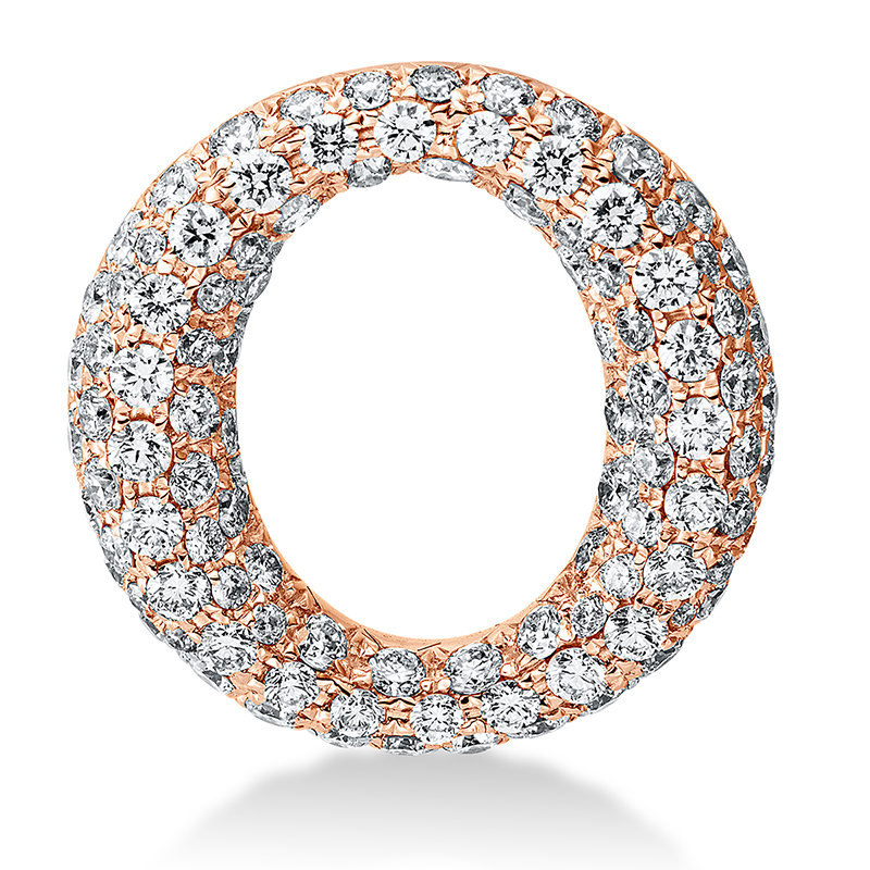 Image Anhänger 18 kt RG Kreis, 104 Brillanten 1,33 ct, TW-vsi. Unverbindliche Preisempfehlung: ...