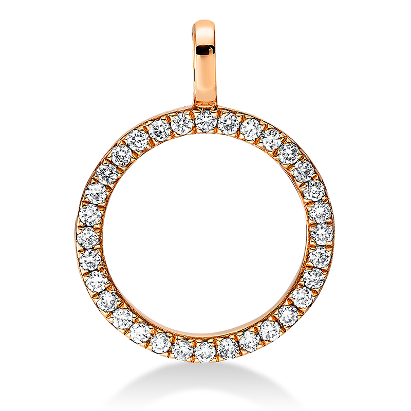 Image 90007222 - Anhänger 18 kt RG Kreis, mit Öse, 32 Brillanten 0,15 ct, TW-si =*=*= Unterkategorie: ...