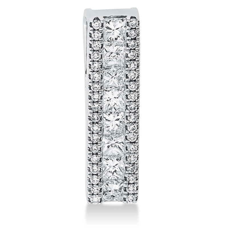 Image 90007333 - Anhänger 18 kt WG, 8 Princ. 0,56 ct, TW-vsi, 36 Brillanten 0,13 ct, TW-si, H:19,2 mm, ...