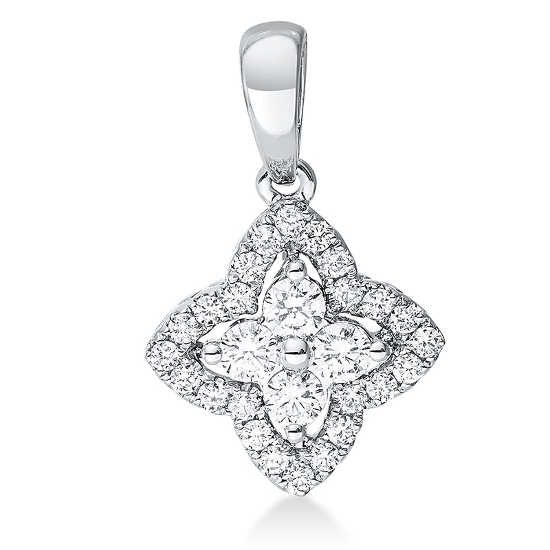 Image 90007334 - Anhänger 18 kt WG, mit Öse, 28 Brillanten 0,41 ct, TW-si =*=*= Unterkategorie: Modern ...