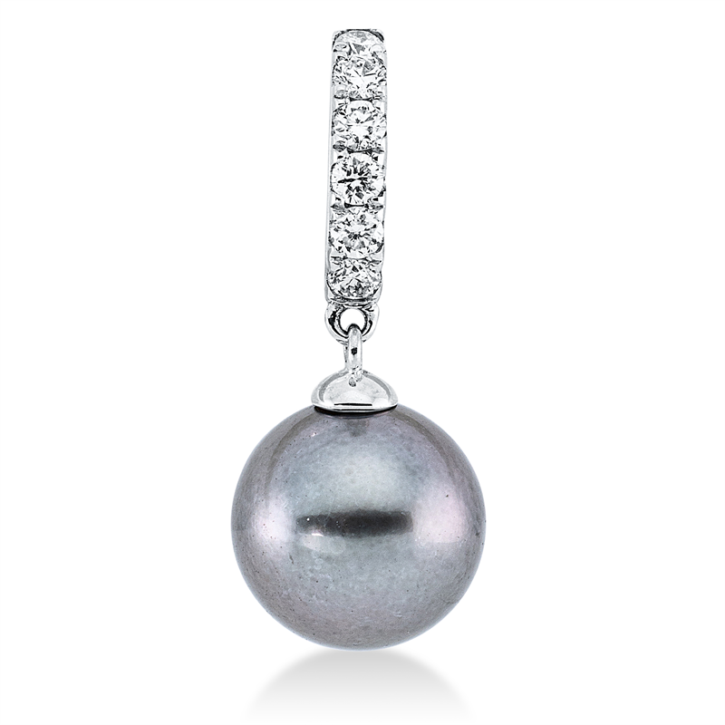 Image 90005060 - Anhänger 18 kt WG, mit Öse, 6 Brillanten 0,11 ct, W-si, 1 TA silbergrau 8 ...