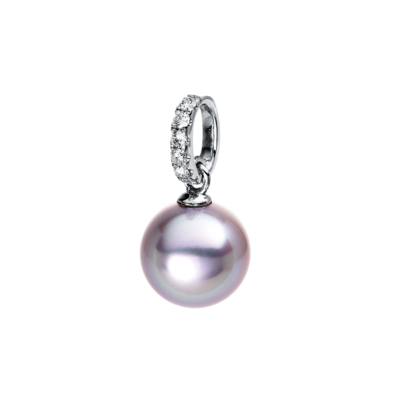 Image 90005071 - Anhänger 18 kt WG, 6 Brillanten 0,13 ct, W-si, 1 TA dunkel 9,5 ...