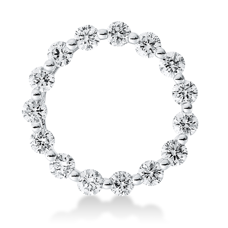 Image 90007209 - Anhänger 18 kt WG Kreis, 15 Brillanten 0,41 ct, W-si =*=*= Unterkategorie: Modern ...