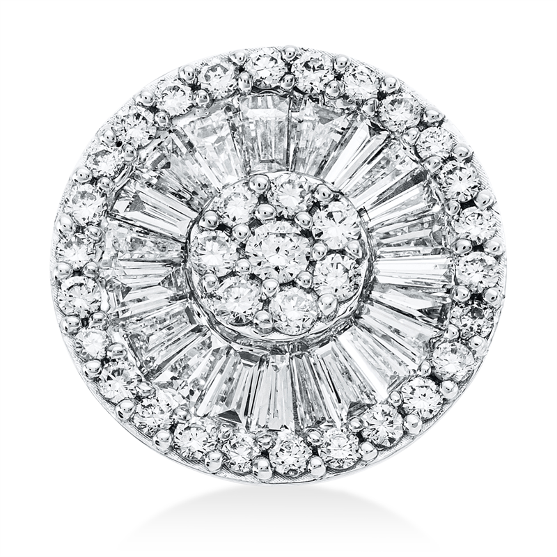 Image 90005080 - Anhänger 18 kt WG, 34 Brillanten 0,25 ct, TW-si, 20 Trapeze 0,44 ct, ...