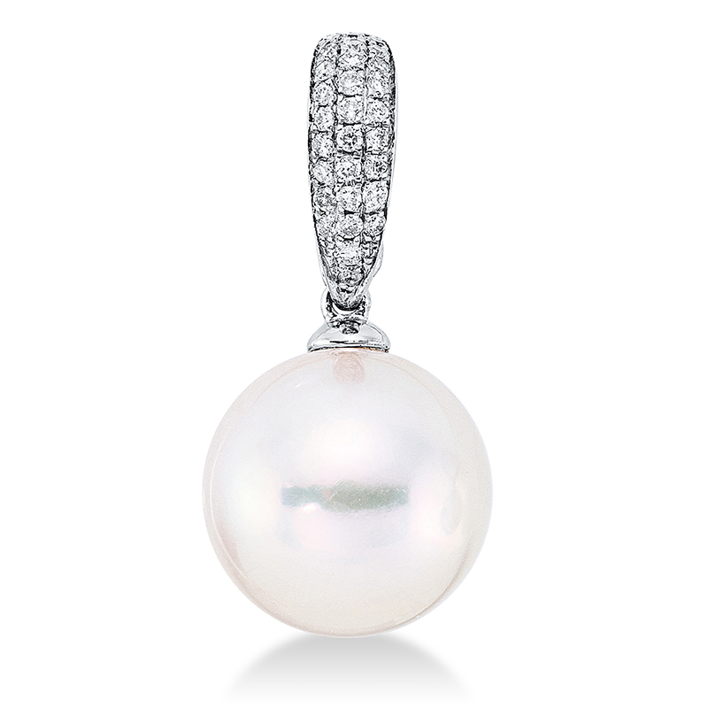Image 90005147 - Anhänger 18 kt WG, 29 Brillanten 0,11 ct, TW-si, 1 SS weiß 10 ...