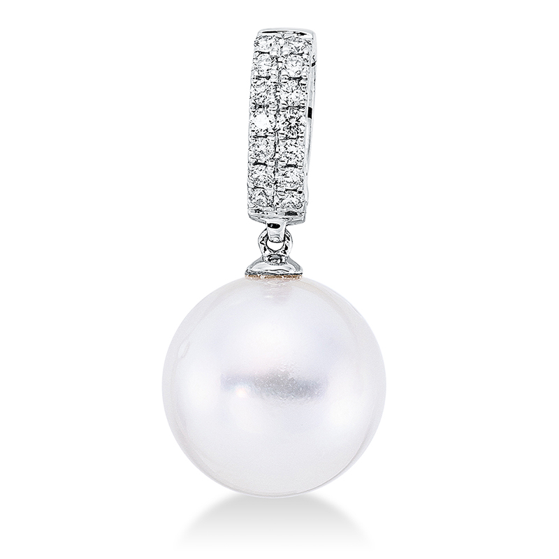 Image 90005136 - Anhänger 18 kt WG, 14 Brillanten 0,14 ct, TW-si, 1 SS weiß 12 ...
