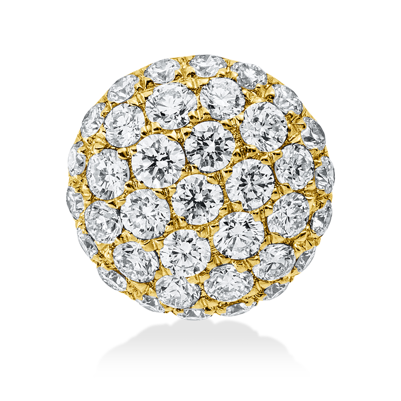 Image 90005105 - Anhänger 18 kt GG, 37 Brillanten 0,36 ct, TW-vsi, S:4,8 mm, Ø:8,0 ...