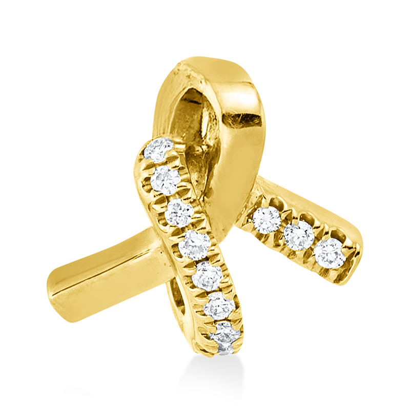 Image 90008629 - Anhänger 18 kt GG, 11 Brillanten 0,03 ct, TW-si =*=*= Unterkategorie: Modern Woman, ...