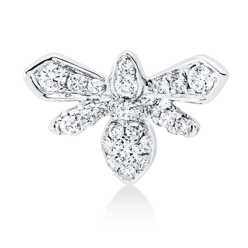 Image 90008651 - Anhänger 18 kt WG, 25 Brillanten 0,40 ct, TW-si, H:11,5 mm, B:16,7 mm, S:5,0 ...