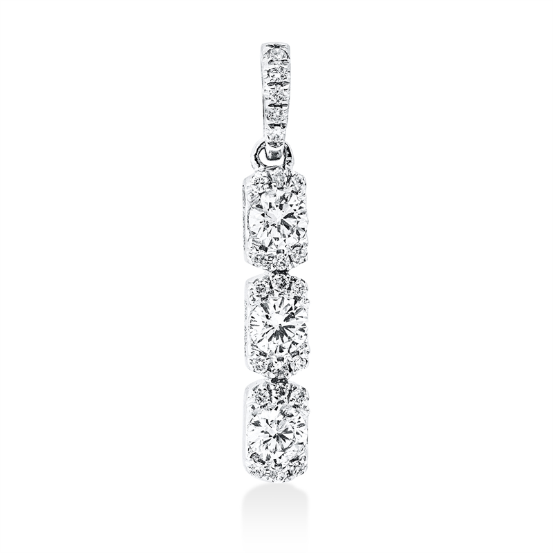 Image 90008659 - ABVERKAUF Anhänger 18 kt WG, mit Öse, 26 Brillanten 0,35 ct, ...