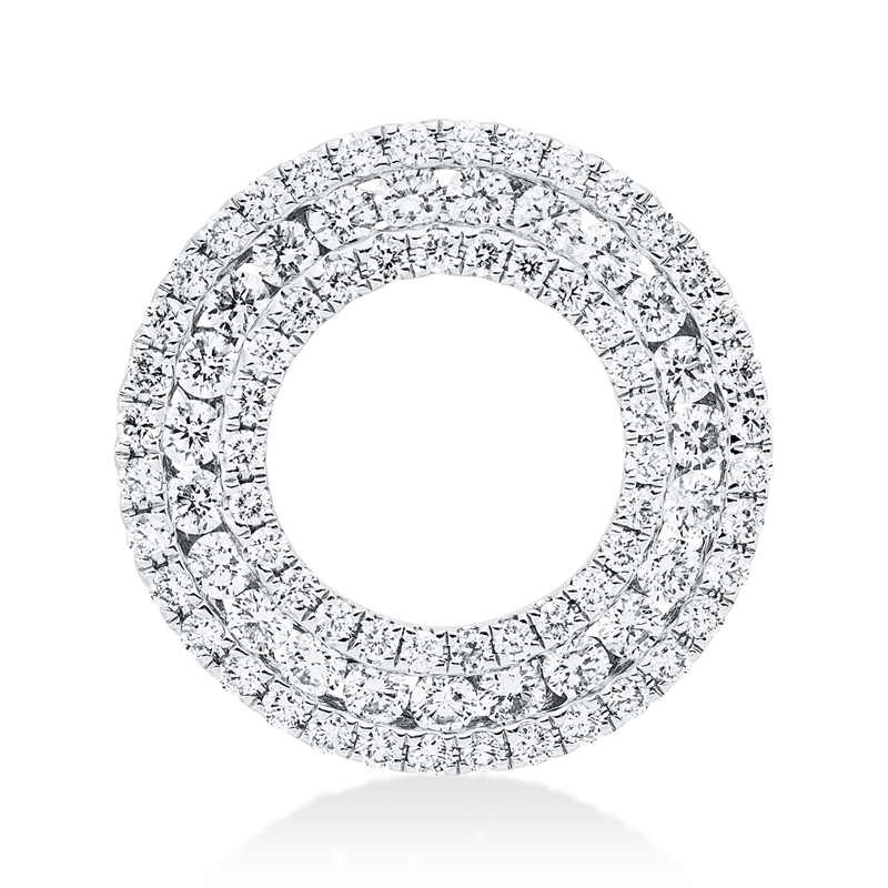 Image 90008720 - Anhänger 18 kt WG Kreis, 85 Brillanten 0,84 ct, TW-si, S:3,3 mm, Ø:16,8 ...