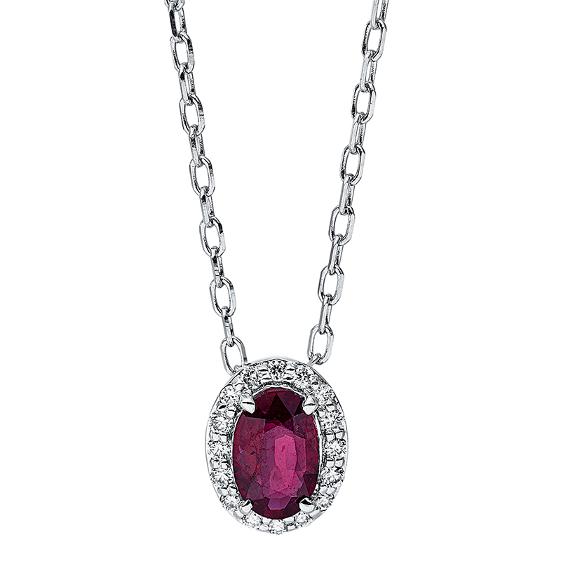 Image 90008980 - Collier 4er-Krappe 18 kt WG, mit ZÖ 40.6 cm 40 cm, 16 Brillanten 0,07 ct, TW-si, 1 ...