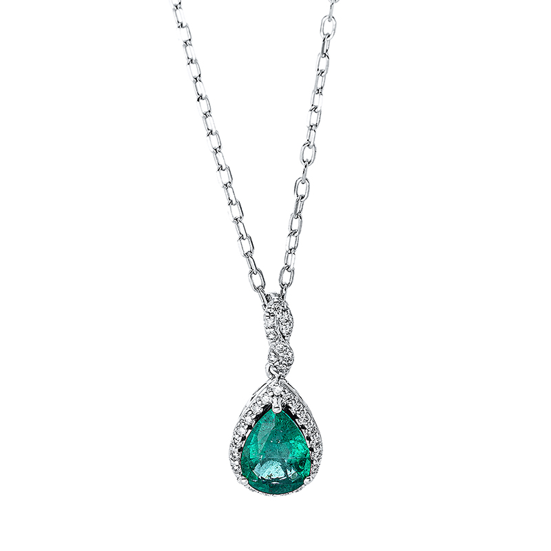 Image 90008985 - Collier 3er-Krappe 18 kt WG, mit ZÖ 40 cm 43 cm, 30 Brillanten 0,09 ct, TW-si, 1 ...