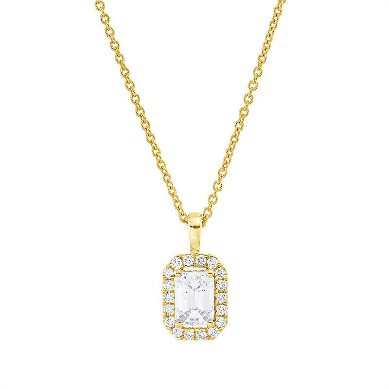 Image 90010394 - Collier 4er-Krappe 18 kt GG, mit ZÖ 42 cm, 1 Sm.schliff 0,40 ct, TW-si, 18 Brillanten ...