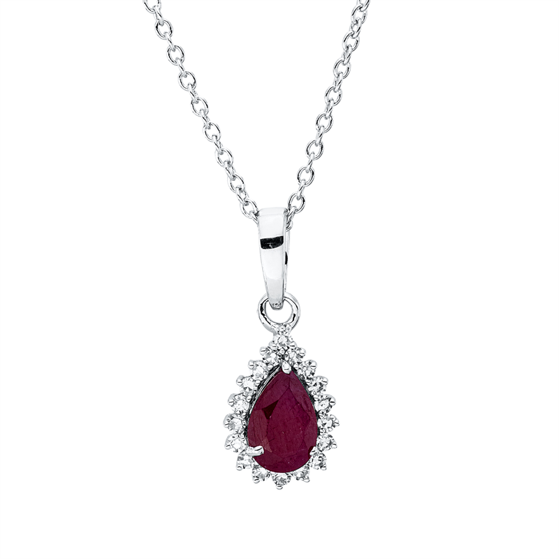 Image 90010431 - Collier 3er-Krappe 18 kt WG Tropfen, mit ZÖ 40 cm, 42,5cm, 18 Diamanten 0,09 ct, TW-si, ...